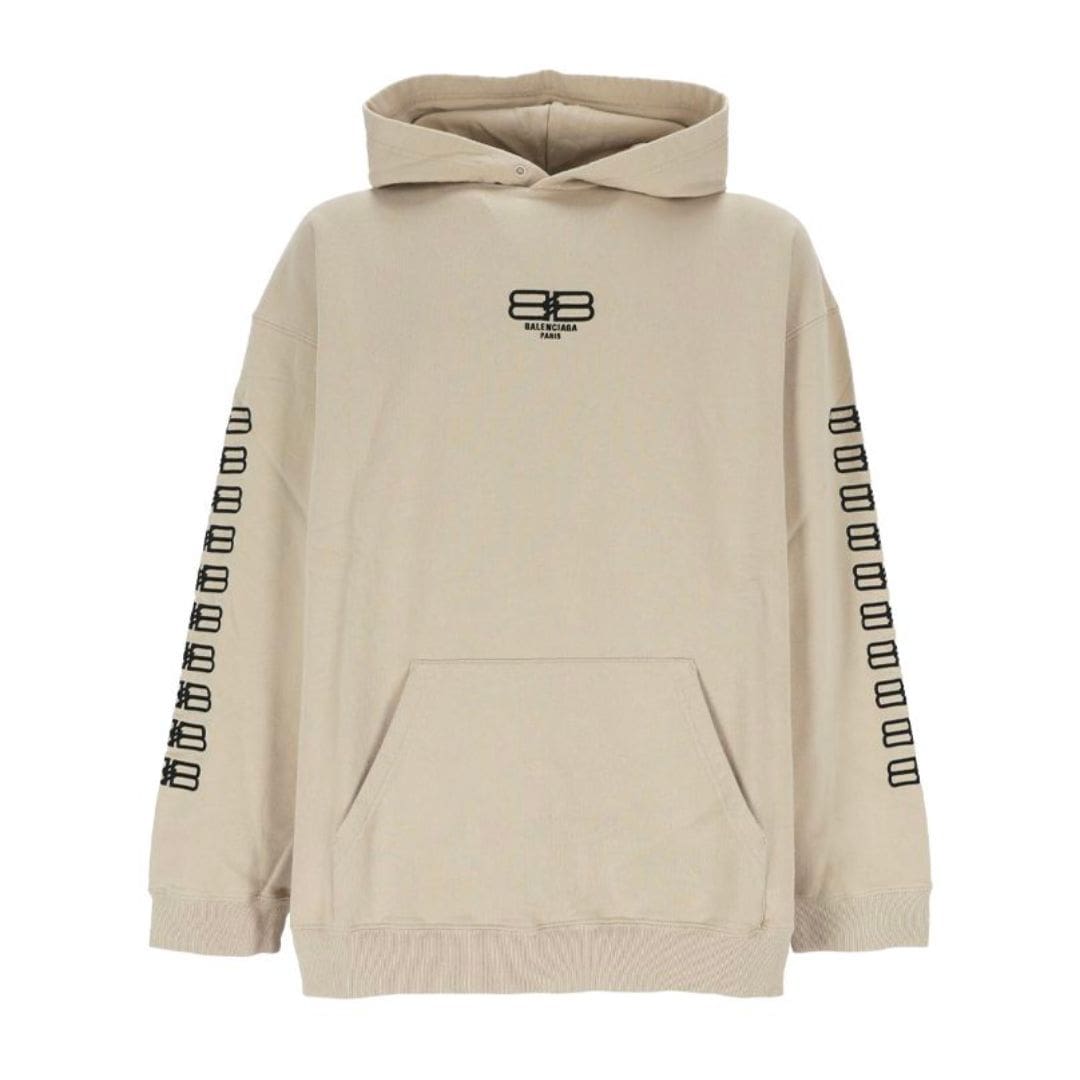 Loose fit BB logo hood