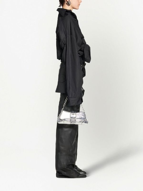 Wrinkle Mirror Calfskin Lindsay Chain Bag