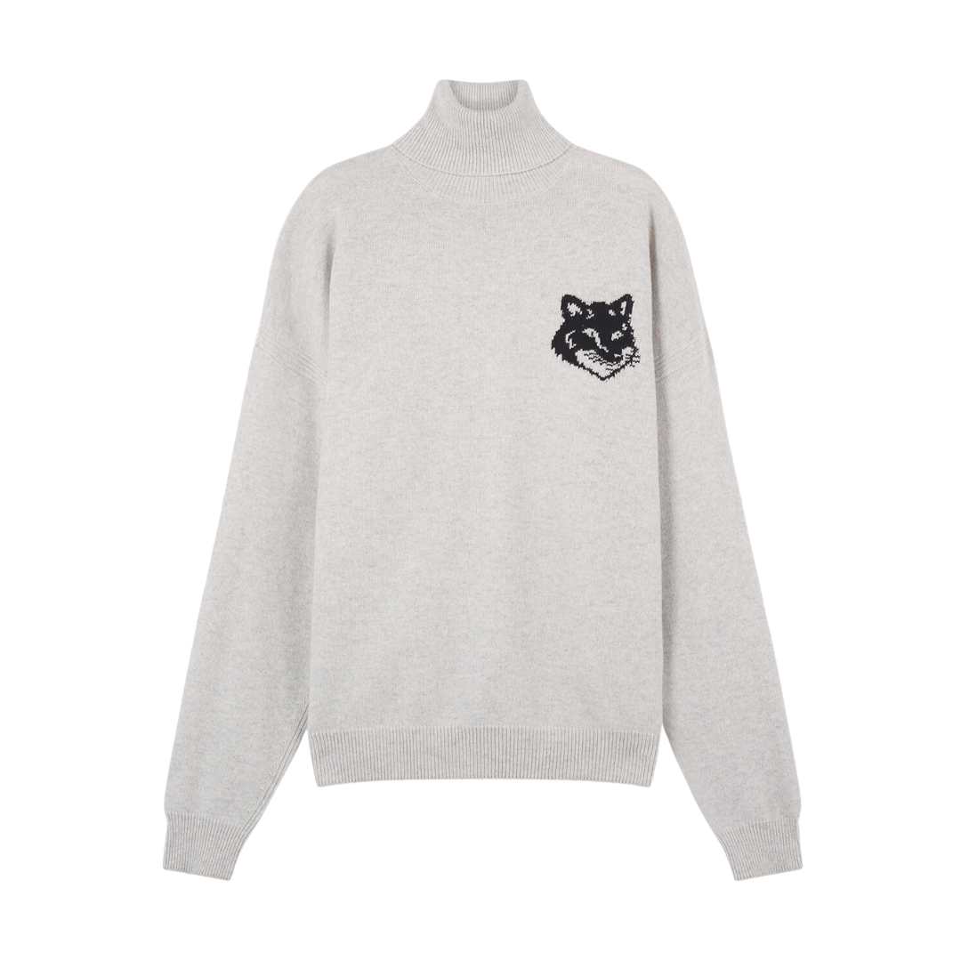 Fox Head Intarsia Comfort High Neck Jumper