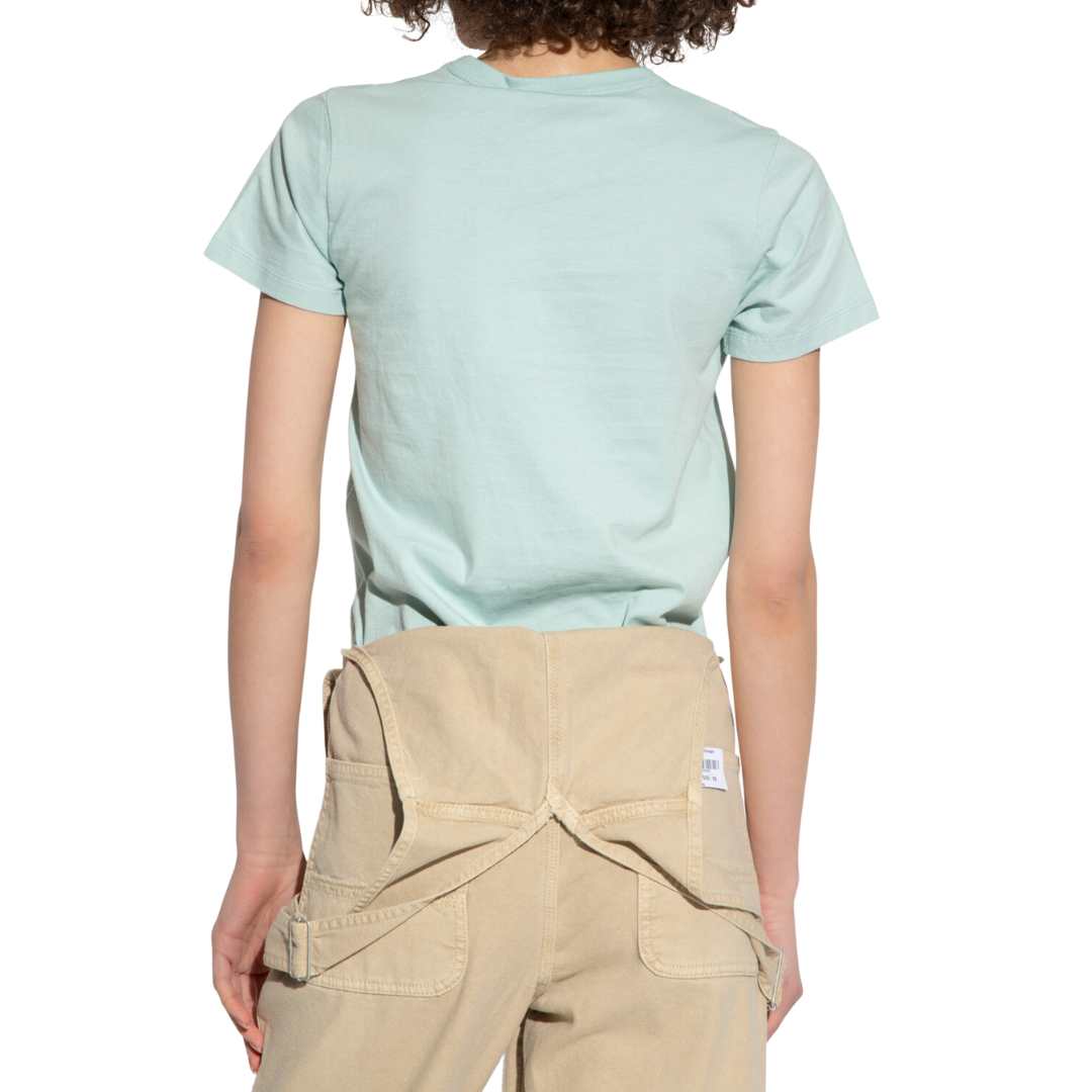 (W) Maison Kitsune Dressed Fox Patch Classic T-Shirt Blue Haze