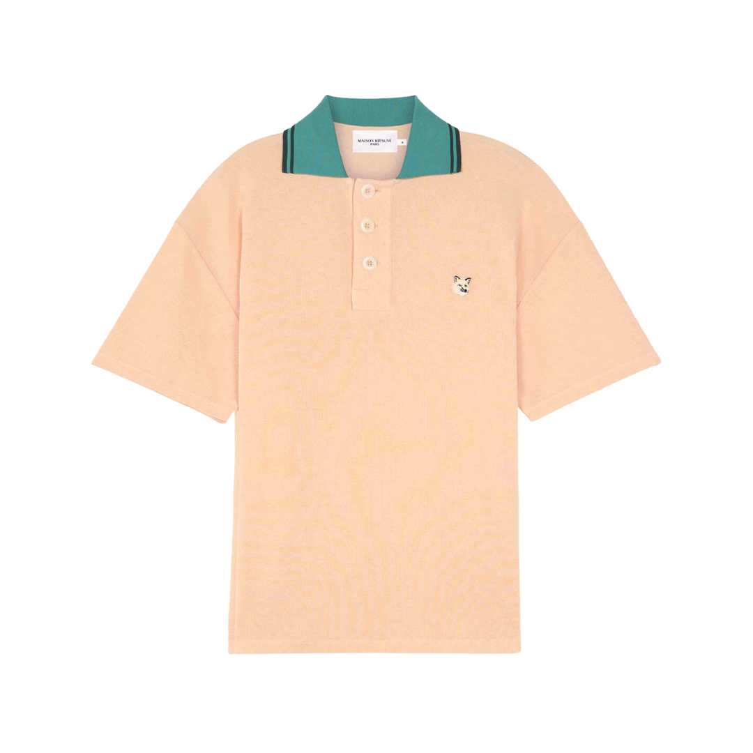 Tonal Fox Head Patch Polo