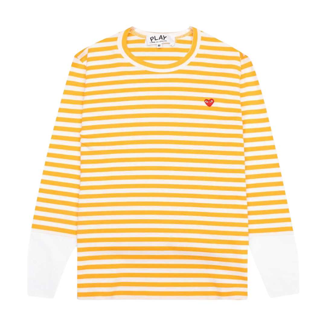 Red Heart Waffen Stripe Long Sleeve T-shirt