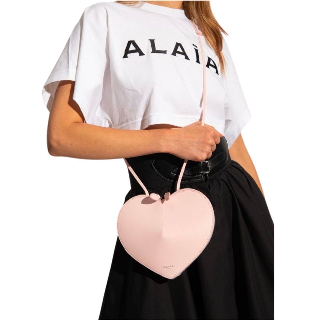 Lux Calfskin Heart Shoulder Bag