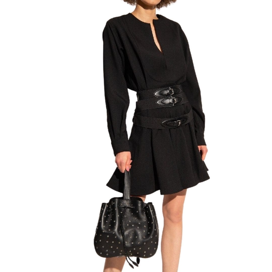 Rose Marie 28 eyelet decorated bucket bag