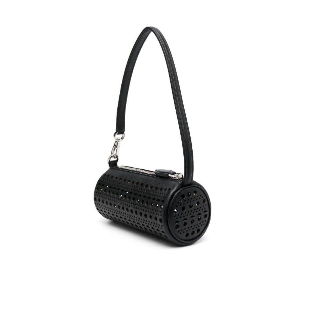 BN pattern calfskin mini tube bag