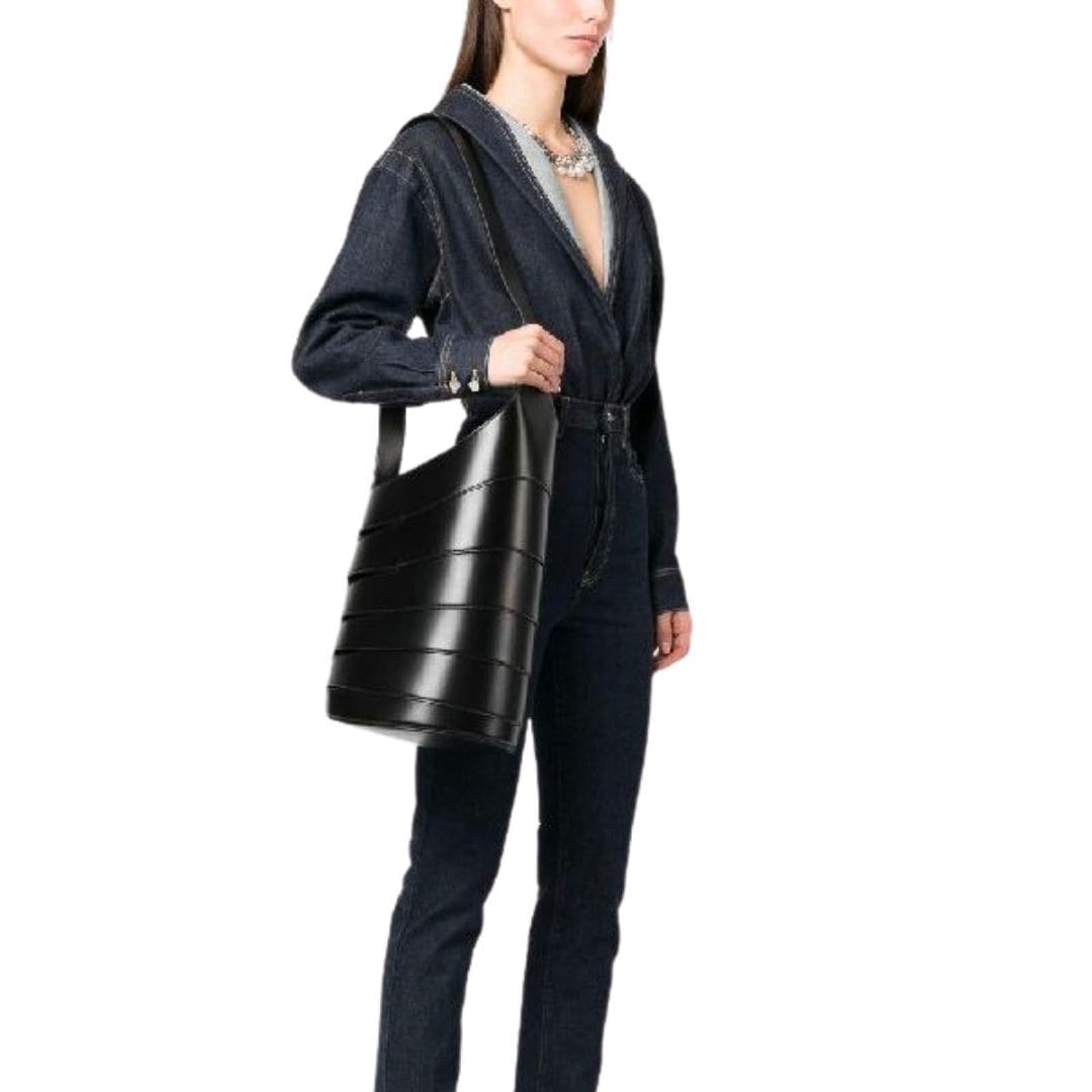 Calfskin medium barbell bag