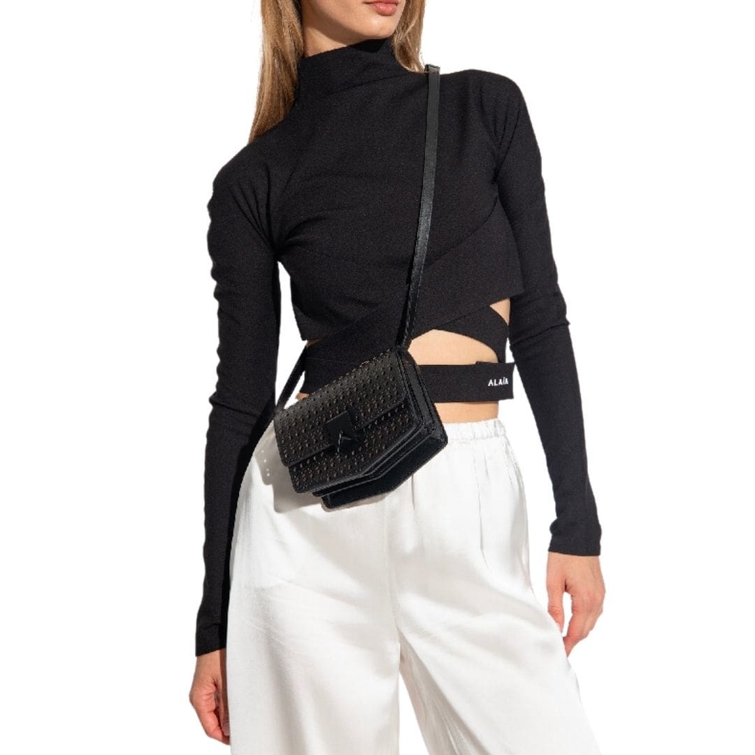 LE PAPA openwork small shoulder bag