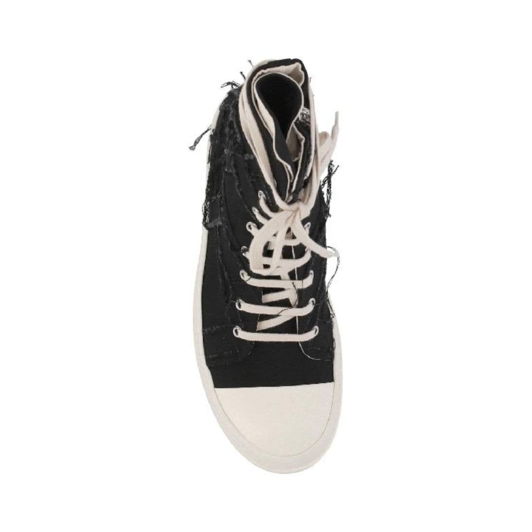 Rick Owens DRKSHDW slash denim high-top sneakers