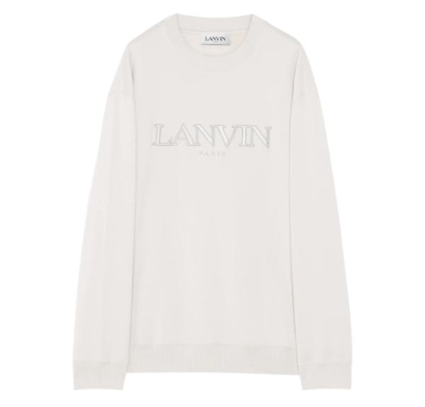 Logo embroidery sweatshirt