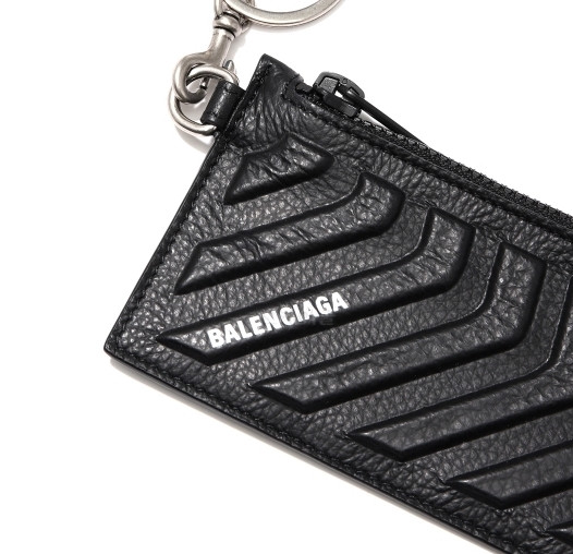 Grain Calfskin Keyring Car Card Wallet