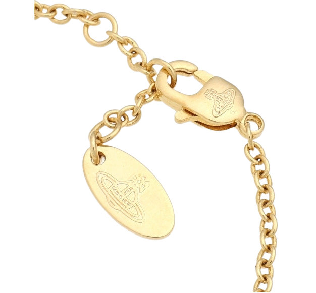 Vivienne Westwood Olympia Pearl Chain Bracelet Gold