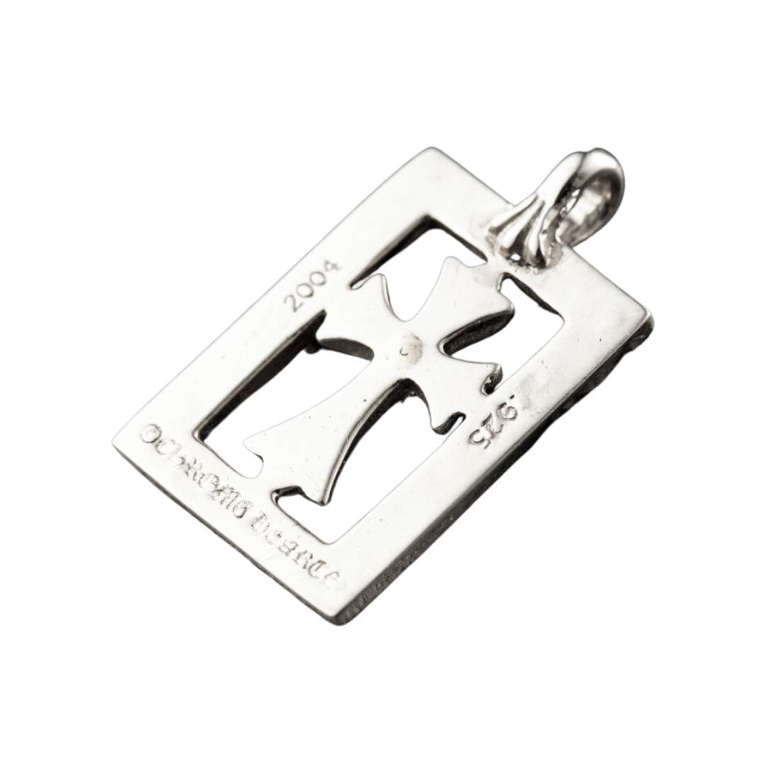 Baby Fat Framed Pendant Paved Diamond (After)
