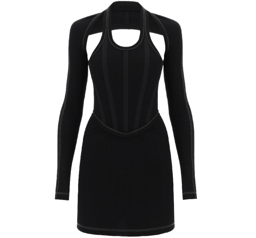 Corset detail bolero dress
