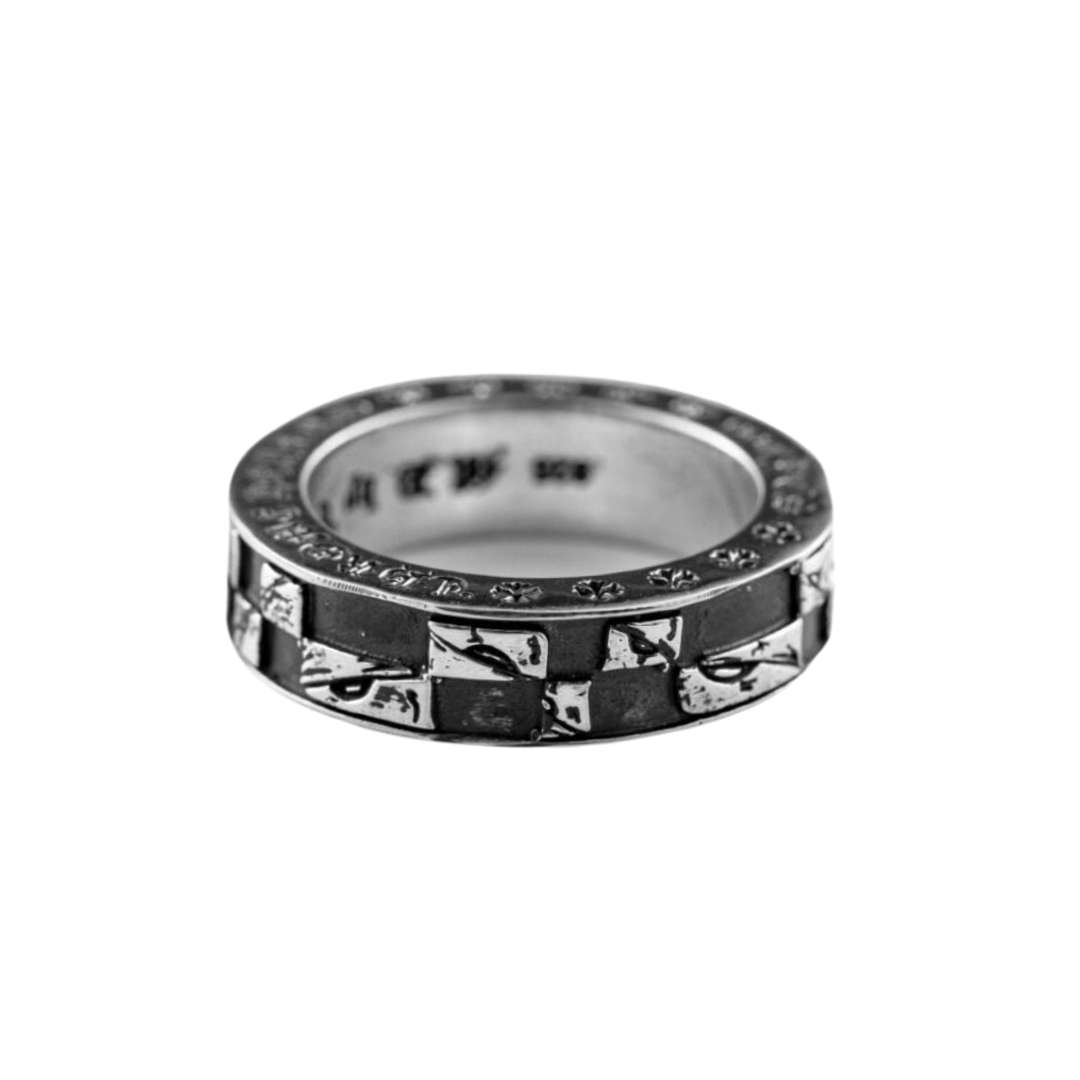 Meti Boy Checker Band Ring