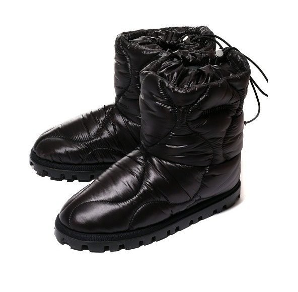 Nylon ankle padded boots