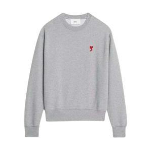Chain Stitch Heart Logo Cotton Sweatshirt