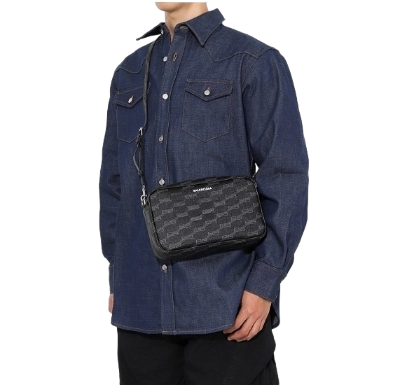 Signature BB monogram shoulder bag