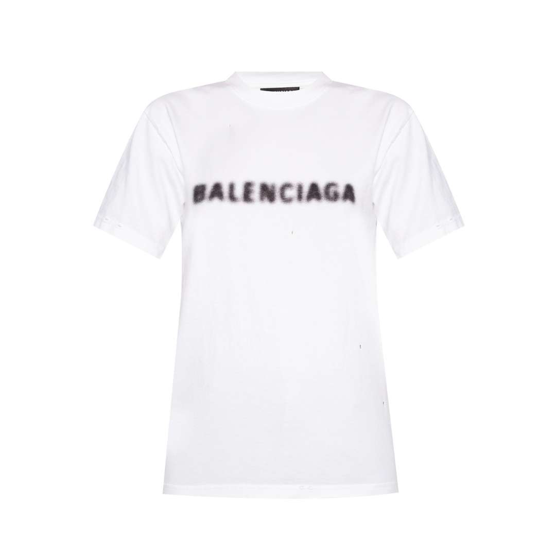 Distressed Logo-print T-shirt