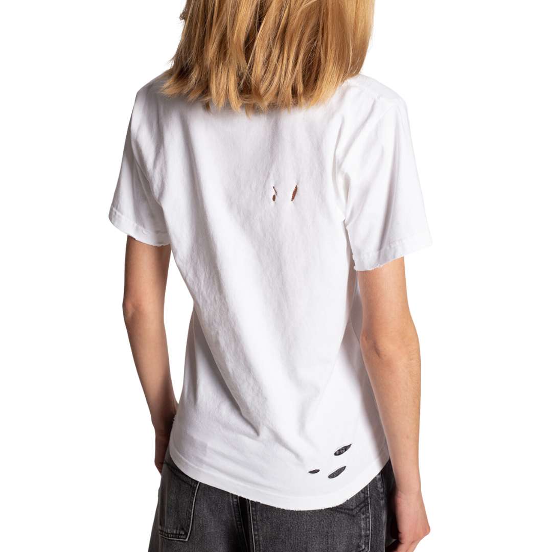 Distressed Logo-print T-shirt