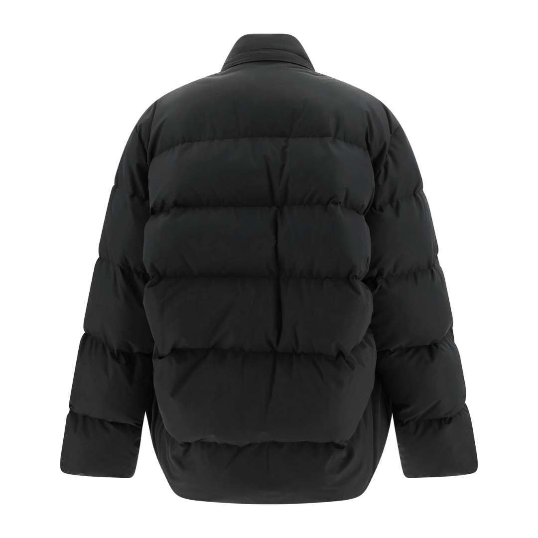 Puffer jacket with logo