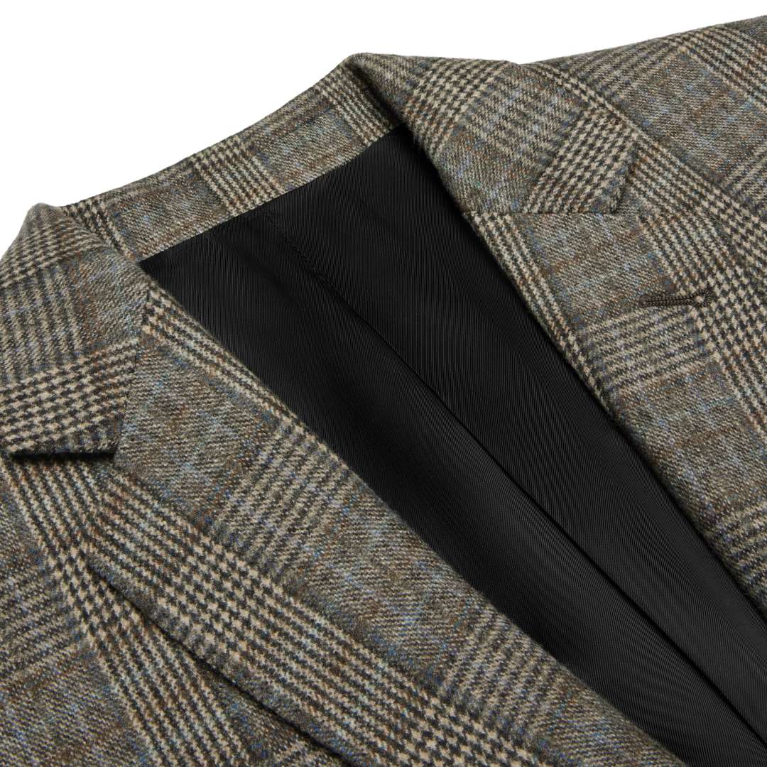 Short jacket in prince of wales flannel