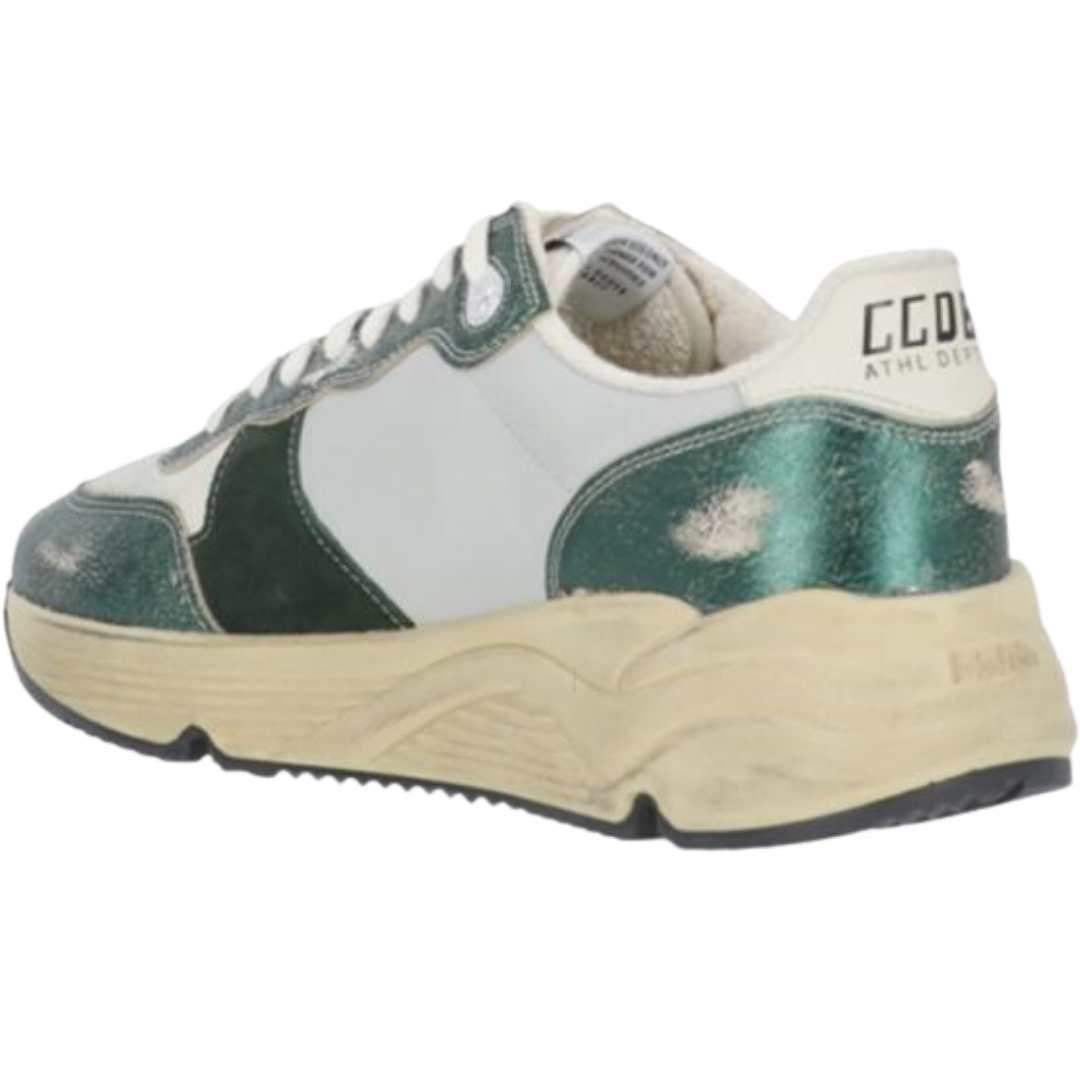 Running sole leather star sneakers