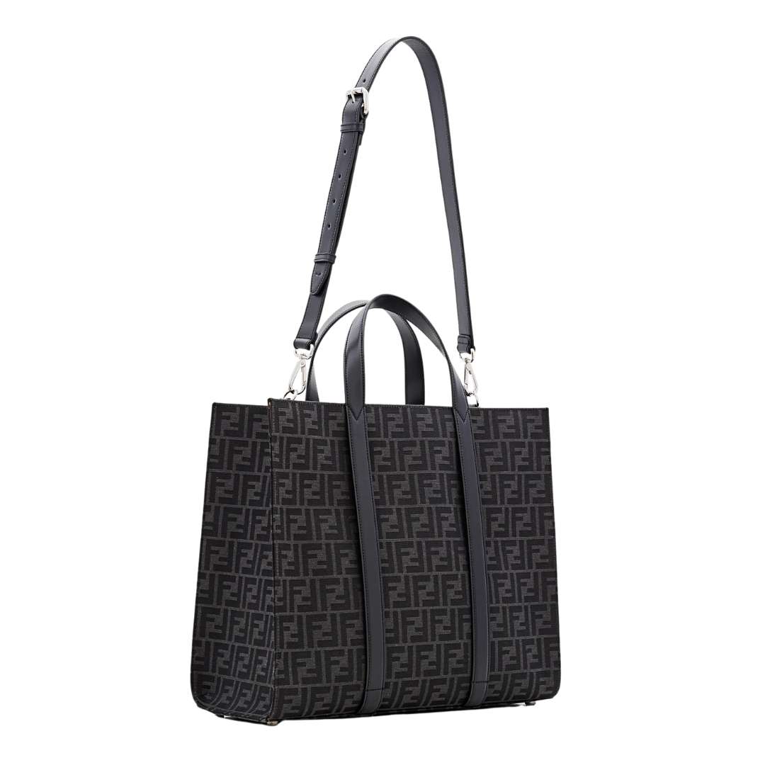 FF jacquard fabric Shopper
