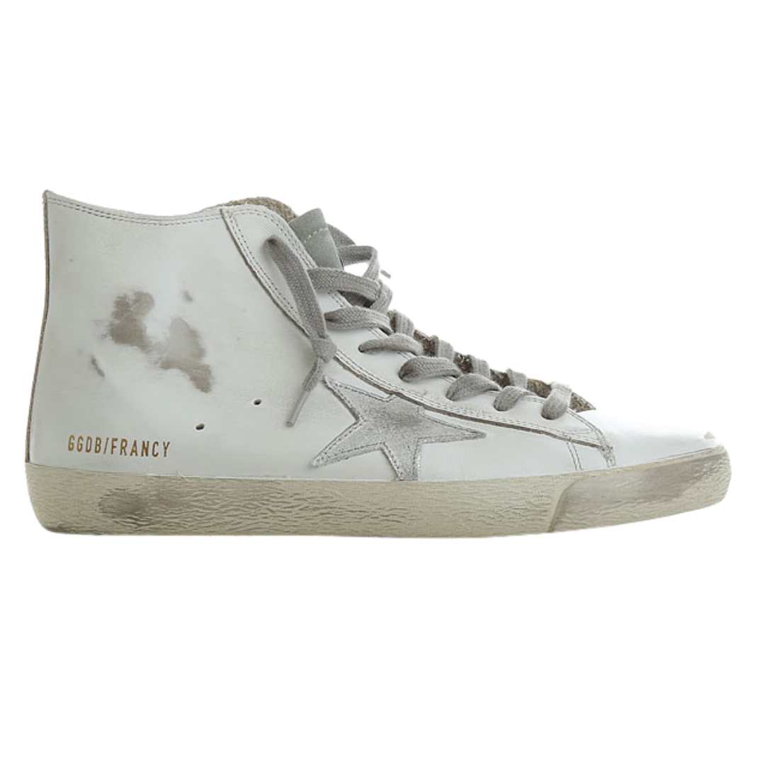 Francie Sneakers White Leather Silver Star
