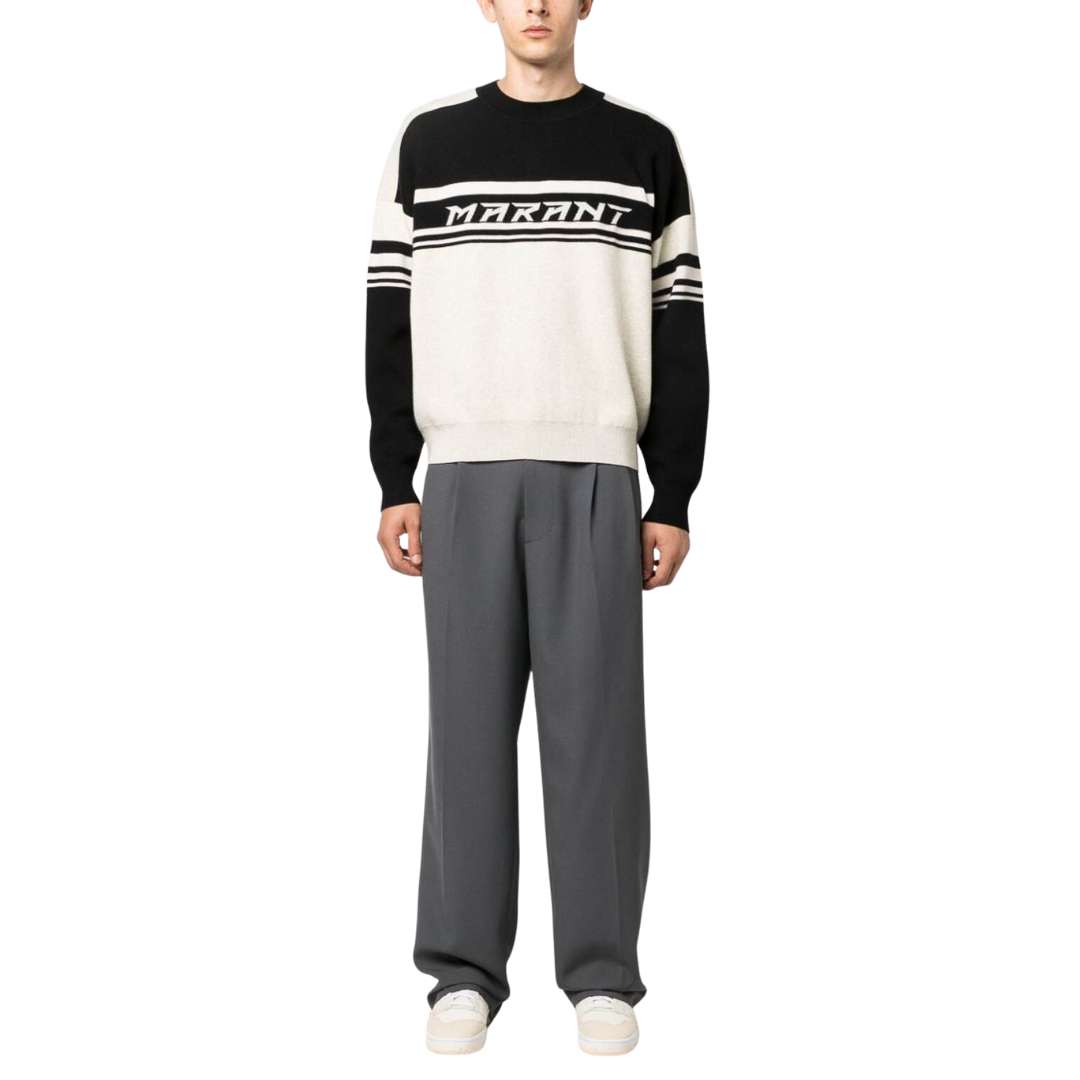 Intarsia stripe jumper