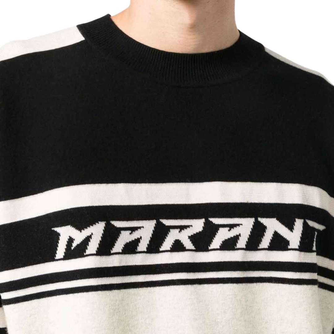 Intarsia stripe jumper