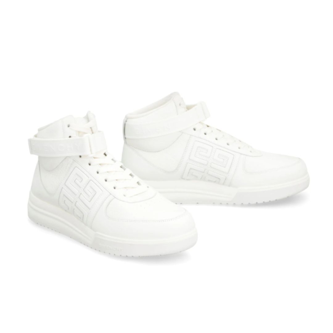G4 leather high-top sneakers