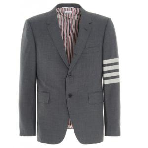 Diagonal armband single tailored wool jacket