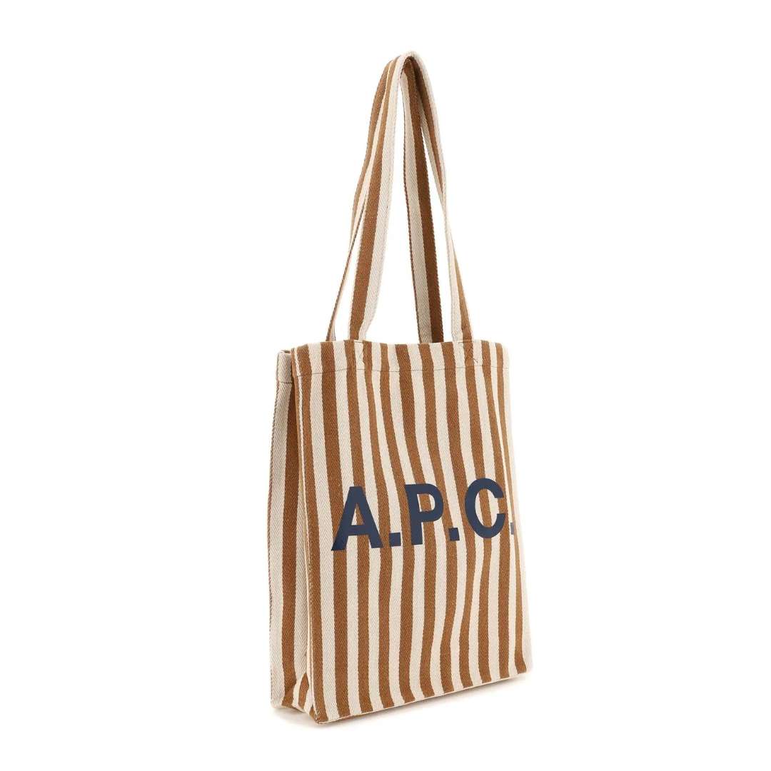 Lou Striped Top Handle Bag