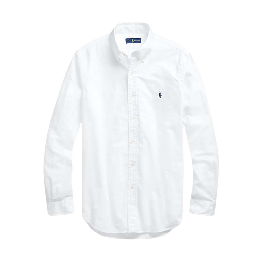 Pony Logo Embroidered Oxford Shirt
