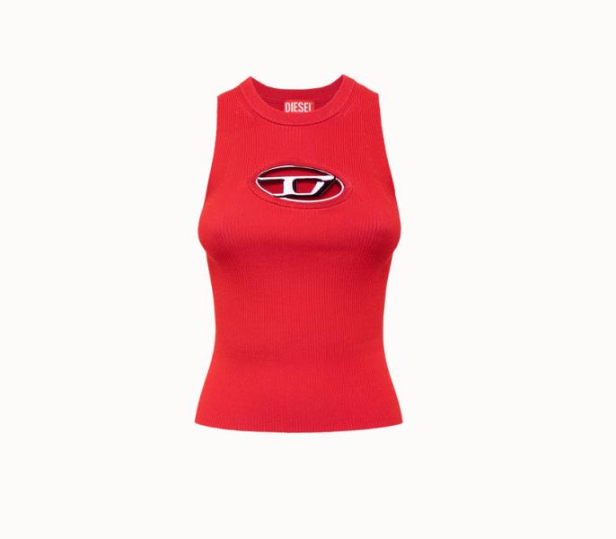 M ONERVA cut-out logo tank top