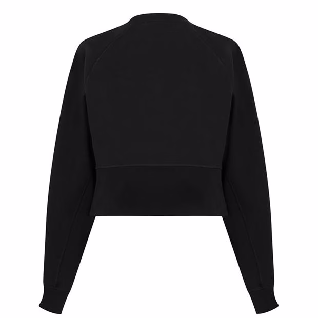 Logo-embroidered cropped sweatshirt