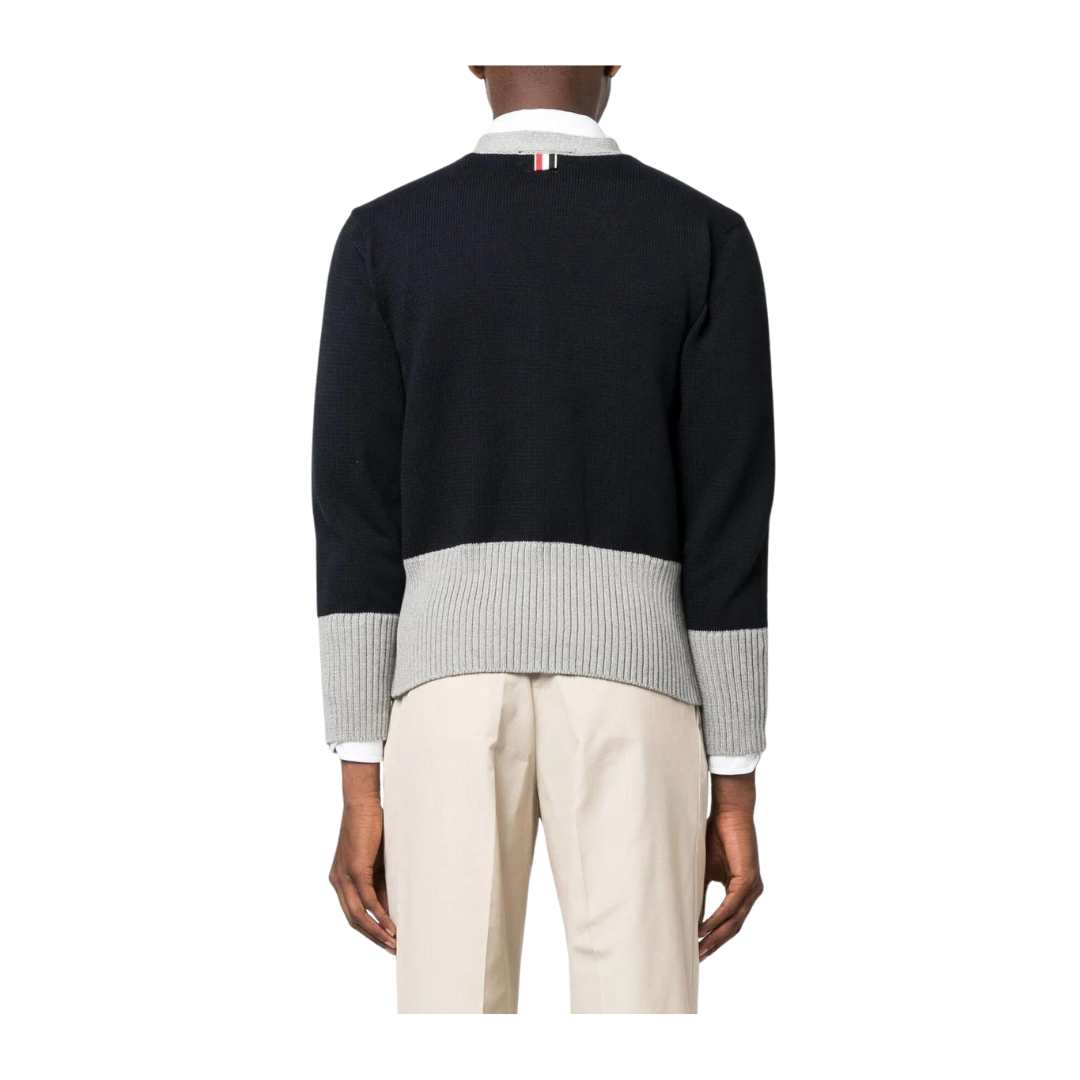 Intarsia Jersey Cotton Cardigan
