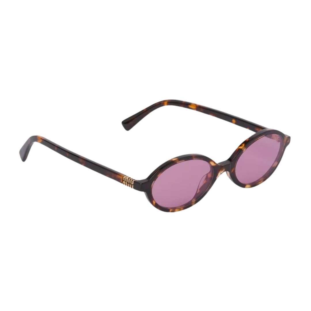 Miu Miu Regard sunglasses Amaranth Lenses Honey Tortoiseshell Acetate Alternative fit