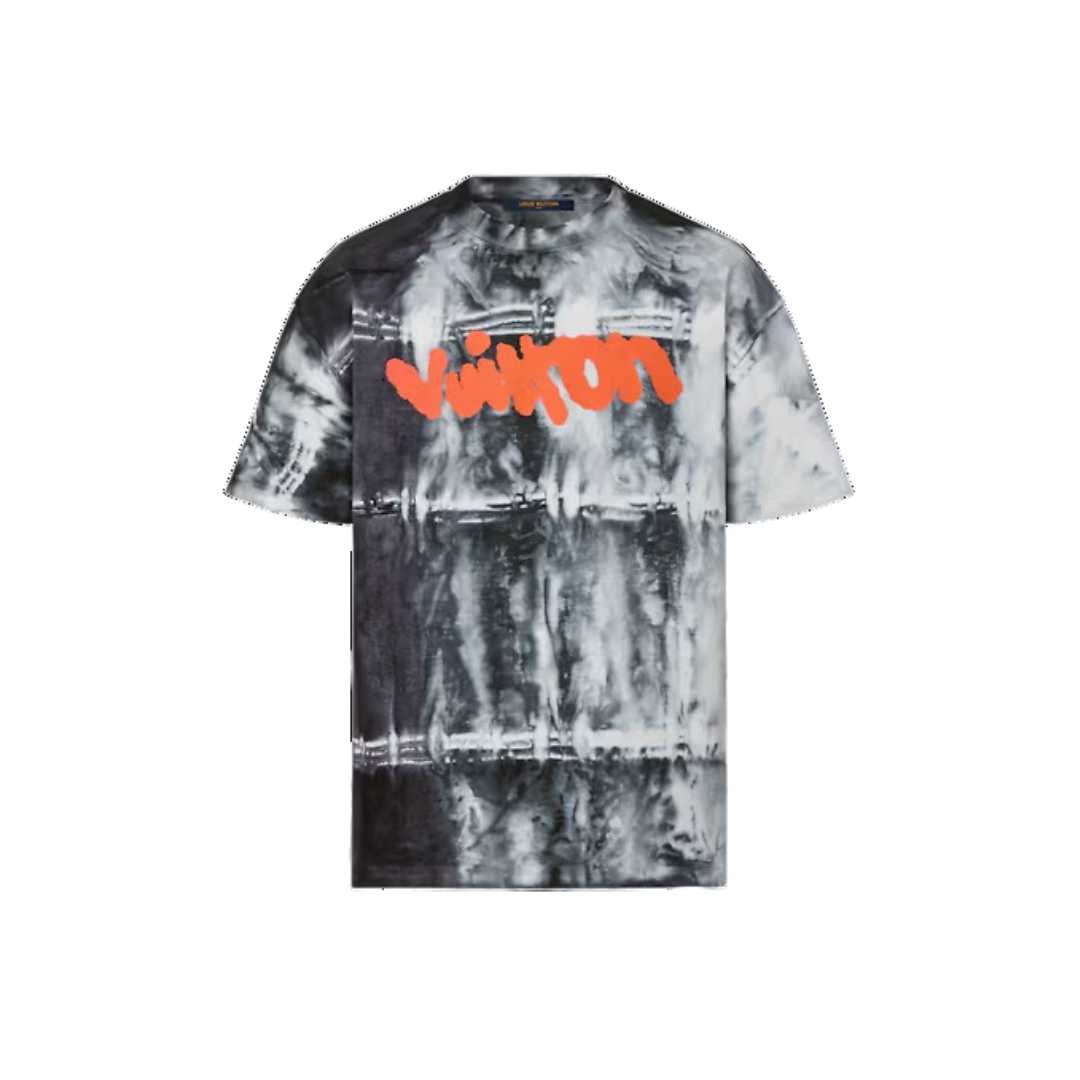Inside Out Tie Dye Logo Print T-shirt