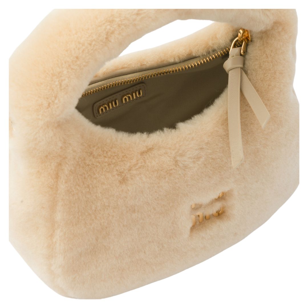 Wander sheepskin hobo bag