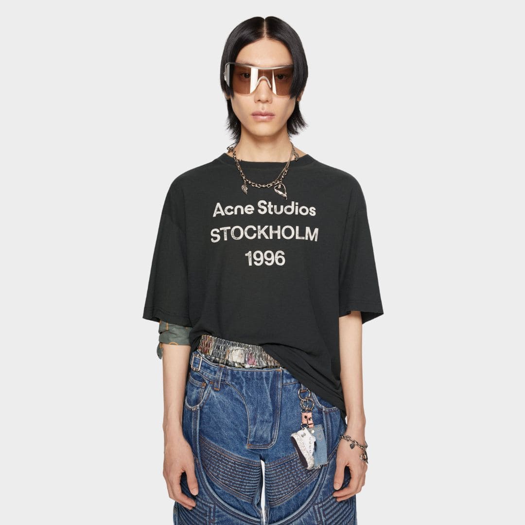 LOGO T-SHIRT - RELAXED FIT Faded black