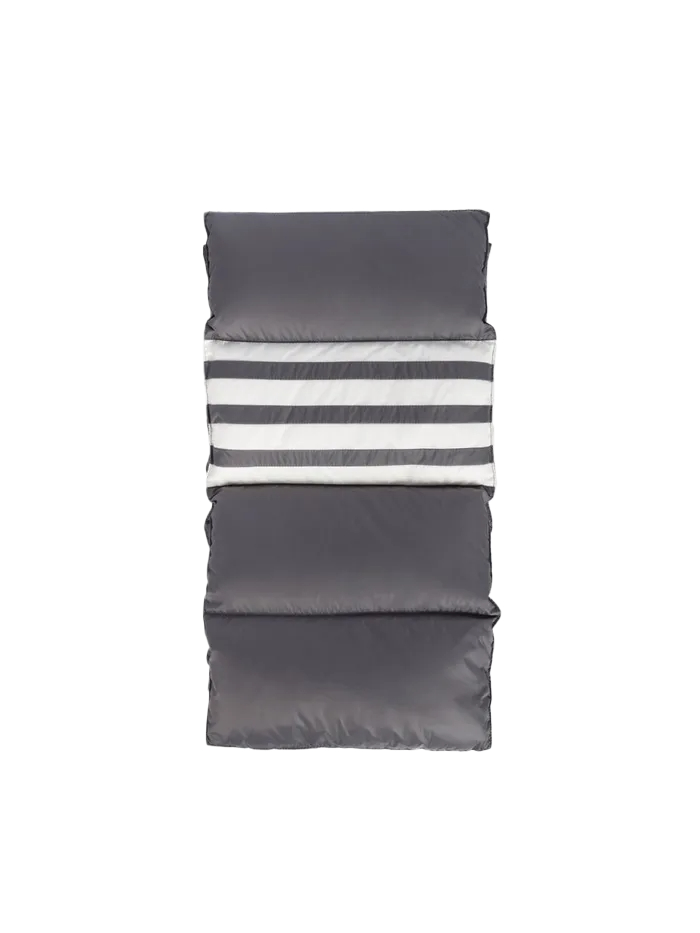 DOWN-FILLED 4-BAR SCARF MED GRAY