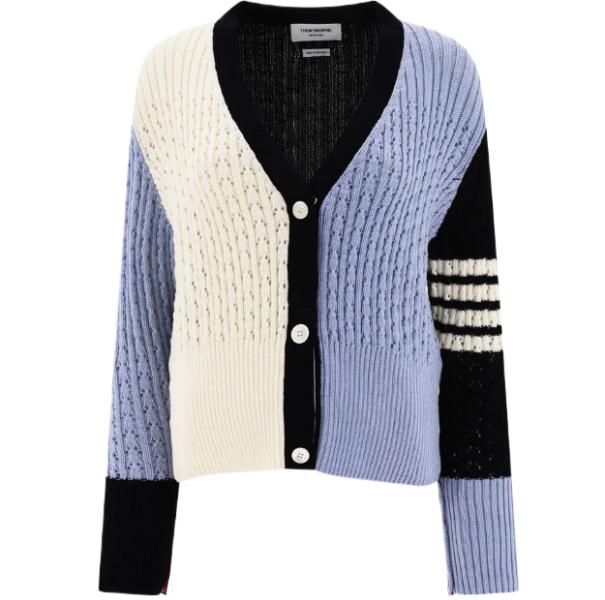 Color-block cardigan