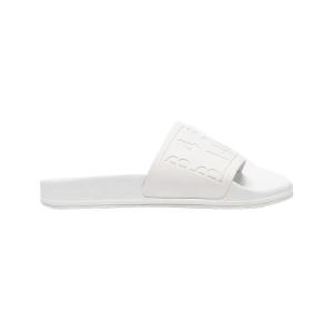 MM6 MAISON MARGIELA LOGO RUBBER SLIDES WHITE