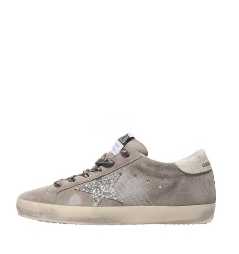 Superstar Sneakers Taupe Glitter Star